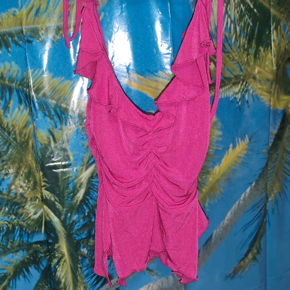 Pink Shein Ruched Top